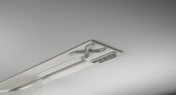 Endkappe X-rail Titan re Alu weiß 2-lfg (SD)