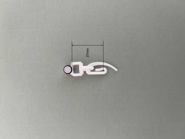 Roll-Gleiter NEXFOUR Silent V2 weiß für leichten und mittelschweren Behang