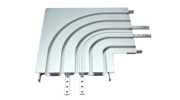 Rundbogen um Ecke X-rail Alu eloxiert 90° 5-lfg